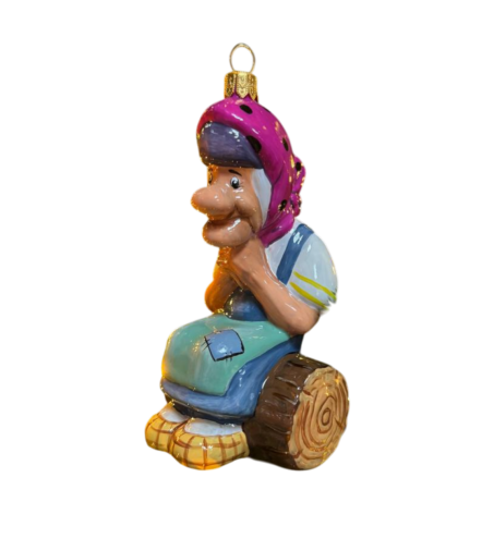 Бабка на бревне Бабка на бревне