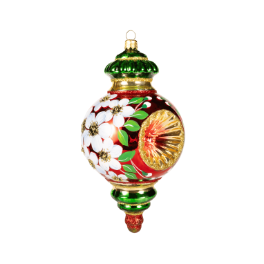 Подвес ромашка красно-зеленая 3431K03