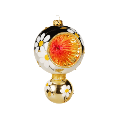 Подвес ромашка черно-белая WD104K01