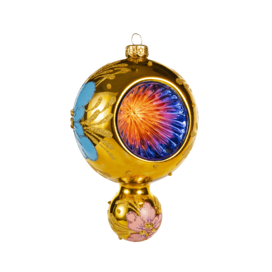 Подвес цветы золотой WD104K02