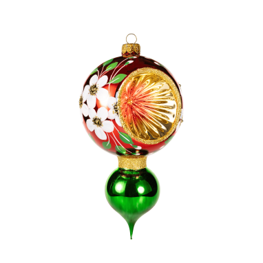 Подвес ромашка красно-зеленая WD105K01