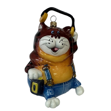 Кот в наушниках